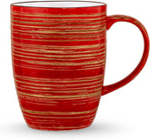 Wilmax Spiral Becher 6er Set aus Porzellan 460 ml – WL-669237-337-437/A2